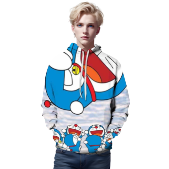 3D Printed Anime Doraemon Hoodies &#8211; Casual Hooded Streetwear