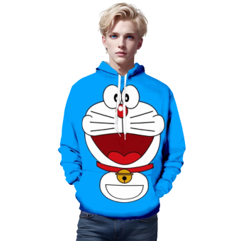Anime 3D Printed Doraemon Hoodies Sweatshirts Pullover Zip Up