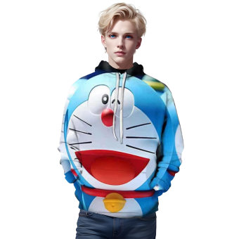 Anime Doraemon Casual Hoodies &#8211; 3D Printed Hooded Streetwear