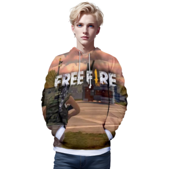 Free Fire Hoodies &#8211; Free Fire Game Series Soldier Battle Royale Map 3D Hoodie
