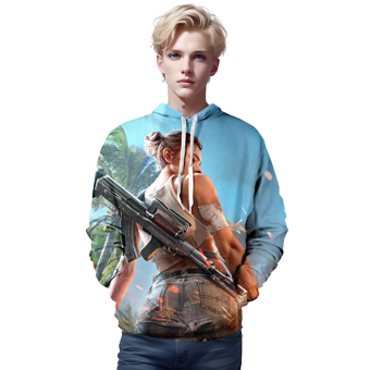 Free Fire Hoodies &#8211; Garena Teens 3D Print Pullover Gaming Hoodie
