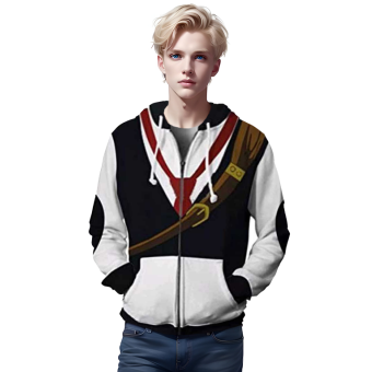 Kingdom Hearts Hooded Coat &#8211; 3D Print Zipper Gaming Hoodie