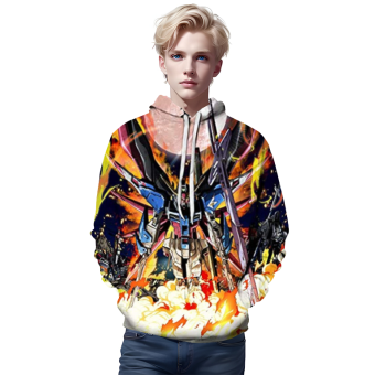 Anime Gundam Hoodie &#8211; 3D Print Pullover Hoodie