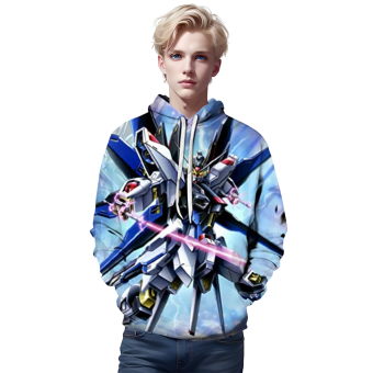 Anime Gundam Hoodie &#8211; 3D Print Pullover Hoodie