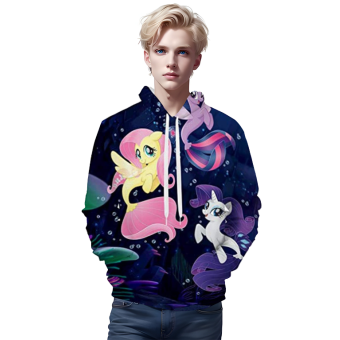 My Little Pony Hoodies &#8211; Fluttershy Rarity Unisex 3D Print Casual Pullover Sweater