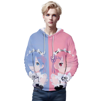 Anime Re Zero Hooded Pullover Hoodie