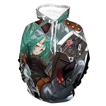 Arknights Hoodies &#8211; 3D Print Hooded Pullover Sweatshirt