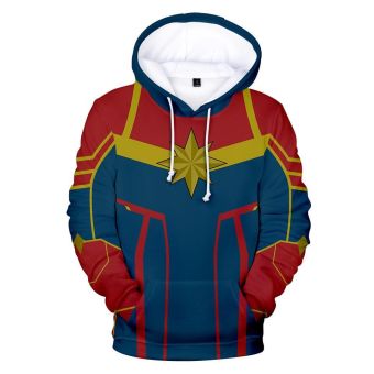Captain  Hoodie &#8211; Carol Danvers Pullover Hoodie