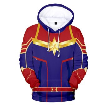Captain  Hoodie &#8211; Carol Danvers Pullover Hoodie