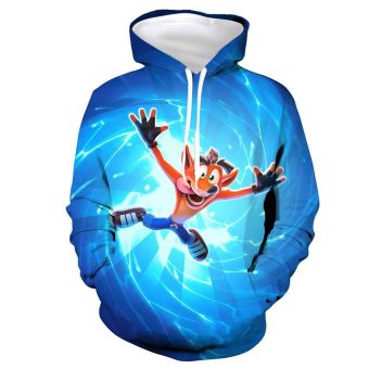 Crash Bandicoot Hoodie Sweatshirt Hooded Pullover