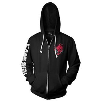 Cyberpunk 2077 Hoodie &#8211; 3D Print Hooded Zip Up Sweatshirt