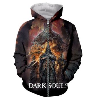 Dark Souls 3D Print Zipper Hoodies