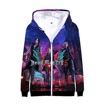Devil May Cry Hoodie &#8211; 3D Print Zipper Gaming Hoodie