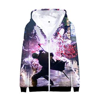 Devil May Cry Hoodie &#8211; 3D Print Zipper Gaming Hoodie