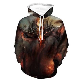 Diablo Hoodies &#8211; Diablo 3 Book of Cain 3D Print Casual Pullover Hooded Sweatshirt