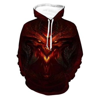 Diablo Hoodies &#8211; Diablo 3 Book of Cain 3D Print Casual Pullover Hooded Sweatshirt