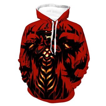 Diablo Hoodies &#8211; Diablo 3 Book of Cain 3D Print Casual Pullover Hooded Sweatshirt