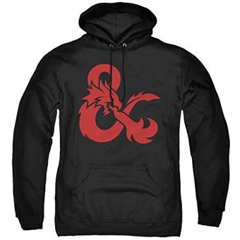 Dungeons and Dragons Hoodie &#8211; Logo Unisex Adult Pull-Over Hoodie for Men and Women