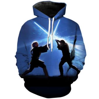 Epic Clash | Star Wars 3D Printed Hoodie