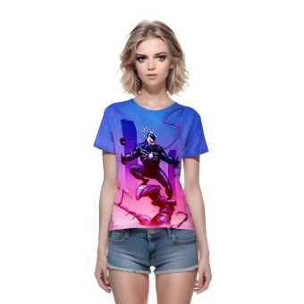 Neon Venom - Venom Face Neon T-Shirt in Purple
