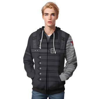 Captain America Winter Soldier 3D Print Fashion Hoodie
