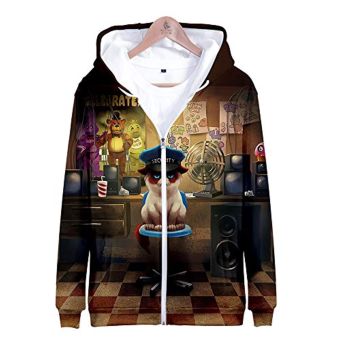 Five Nights at Freddy&#8217;s Hoodies &#8211; FNAF Hooded Zipper Jacket Coat