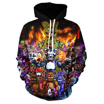 Five Nights at Freddy&#8217;s Hoodies for Teens &#8211; 3D Boys and Girls Pullover Hoodie