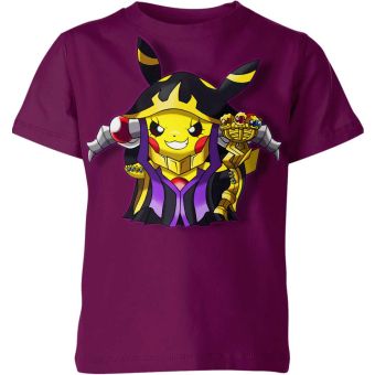 Ainz Ooal Gown Overlord x Pikachu From DQS Shirt Purple