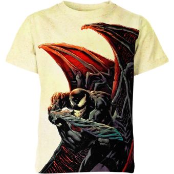 Silhouetted Venom - Venom Face Silhouette T-Shirt in Vibrant Yellow