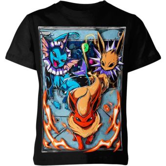 Elemental Unity Eevee, Flareon & Vaporeon From DQS Shirt