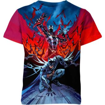 Unite Two Icons with Bold and Striking Spawn X Batman T-Shirt