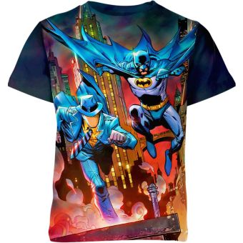 No Face X Batman - Chic and Mysterious Multicolor T-Shirt