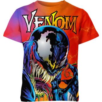 Smiling Venom - Venom Smile Yellow T-Shirt for Comic Lovers in Multicolor