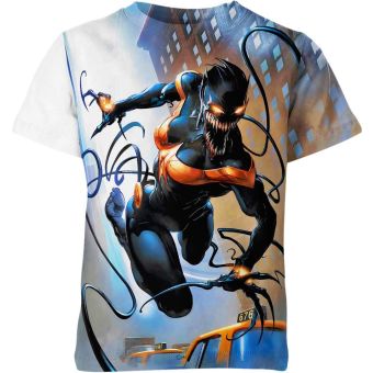 Metallic Venom - Venom Face Metal T-Shirt in Deep Black