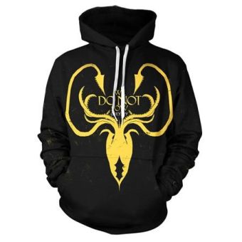 Game of Thrones Hoodie——Greyjoy Unisex 3D Print &#8220;We Do Not Sow&#8221; Hoodie