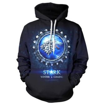 Game of Thrones Hoodie——Unisex 3D Print Stark Family Crest Hoodie