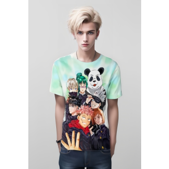 Vibrant Cursed Energy - Jujutsu Kaisen Shirt in Green