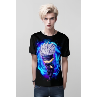 Chibi Charm - Satoru Gojo Chibi From Jujutsu Kaisen Shirt