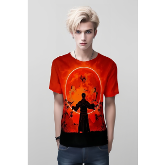 Sukuna Ryomen From Jujutsu Kaisen Shirt - Vibrant Orange