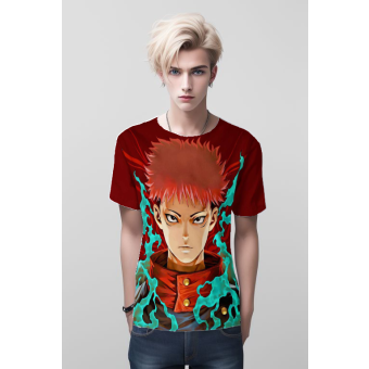 Blood-Crimson Curse - Fiery Red Yuji Itadori From Jujutsu Kaisen Shirt