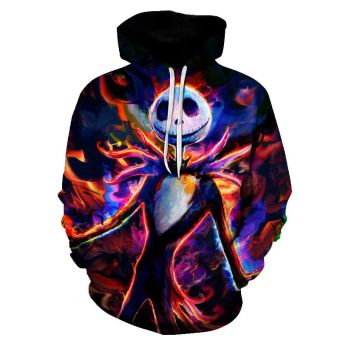 Halloween brave Jack Skellington  3D Printed Hoodie