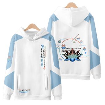 Durable Genshin Impact Nilou Anime Blue Hoodie