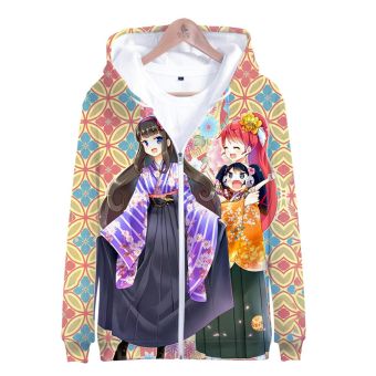 Idol Time Pripara 3D Zipper Hoodie &#8211; Cartoon Hooded Zip-Up Pullovers Sweatshirt