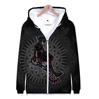 Kingdom Hearts Hooded Coat &#8211; 3D Print Zipper Gaming Hoodie