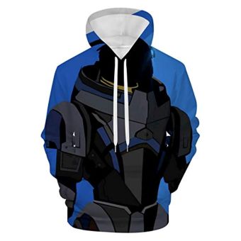 Mass Effect Hoodie &#8211; 3D Print Long Sleeve Hooded Jumper