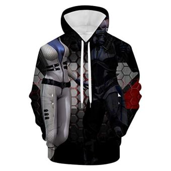 Mass Effect Hoodie &#8211; 3D Print Long Sleeve Hooded Jumper