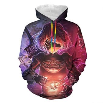 Nier Automata Hoodies &#8211; YoRHa No 2 Type B 2B 3D Print Pullover Hooded Sweater