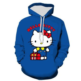 Blue Kitty Hoodie