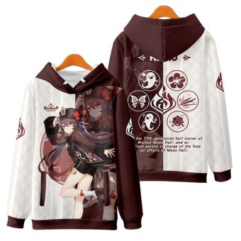 Buy Unique Genshin Impact Anime Game Hutao Red Hoodie for only 36.99