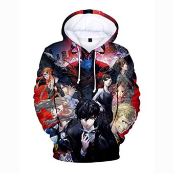 Persona 5 Hoodies &#8211; P5 3D Full Print Akira Joker Futaba Makoto Haru Anne Pullover Hoodie